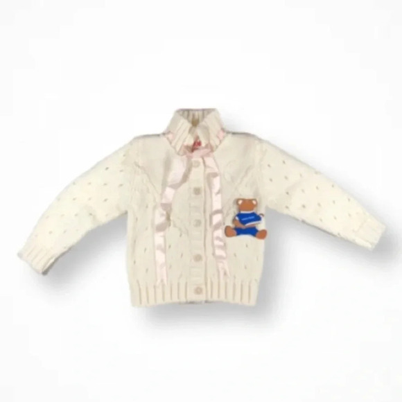 GiltKnits Cream  Knitted Long Sleeve Sweater - Picture 1 of 5